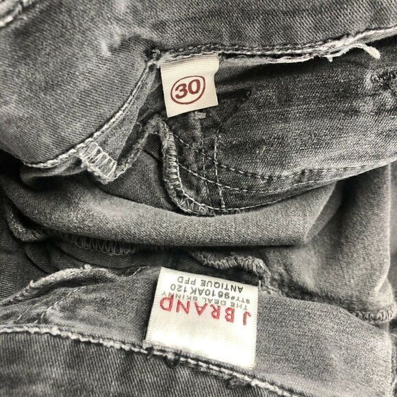 J Brand The Deal Skinny Ankle Zip Jean Antique Gray - Picture 4 of 7